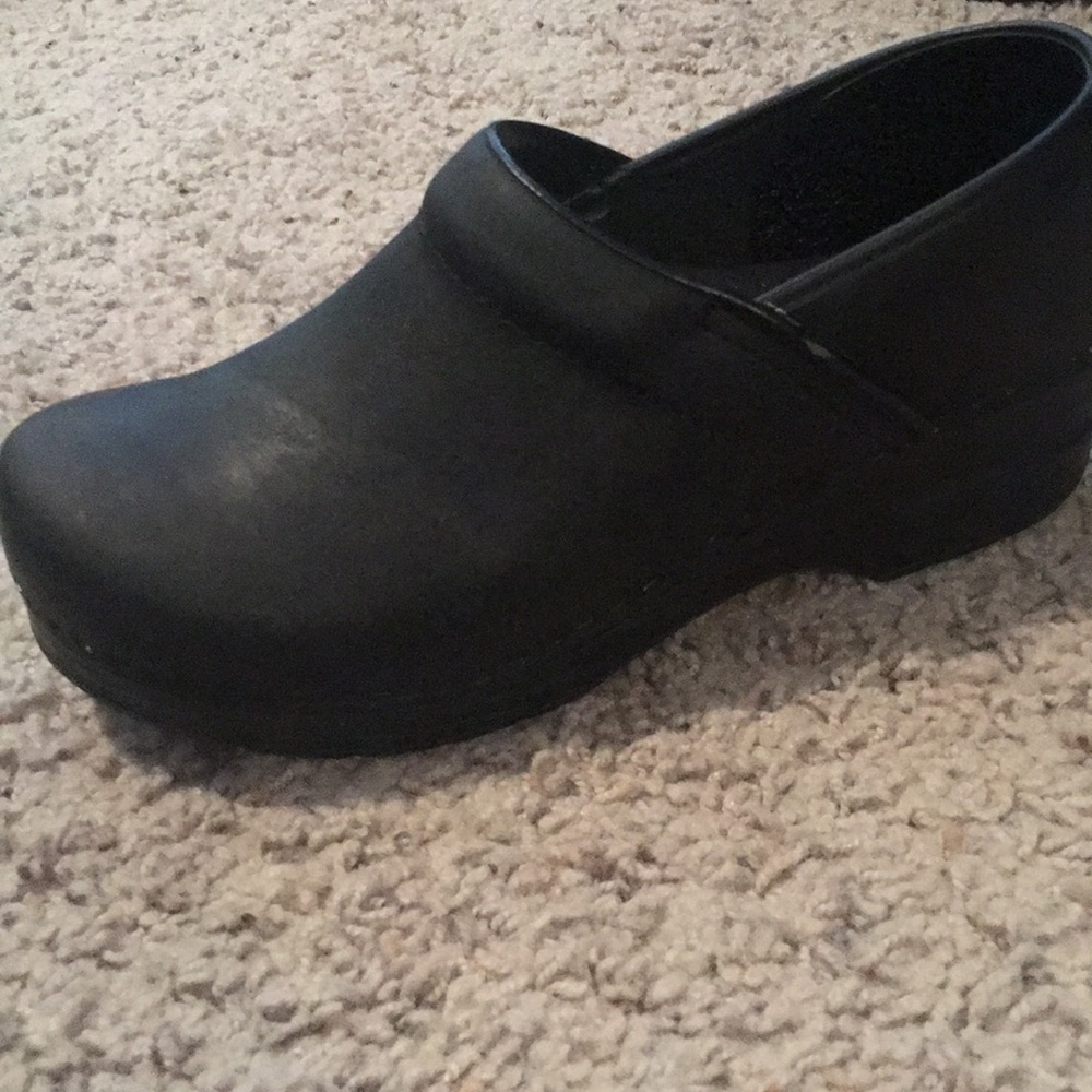 Size 40 (US 9) black dansko nursing clogs